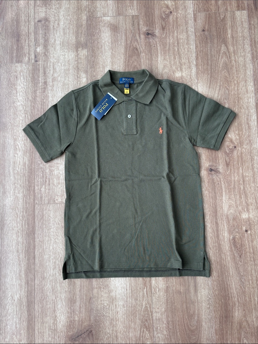 Polo by Ralph Lauren Olive Green Polo with Orange Pony NWT